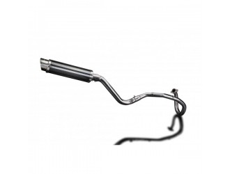 Complete exhaust system with 350 mm round carbon BSAU...