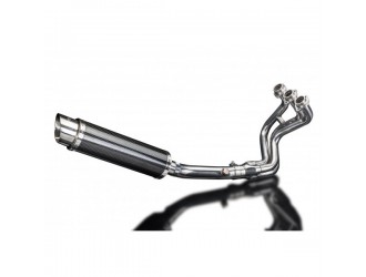 Complete exhaust system 350mm carbon round bsau silencer...