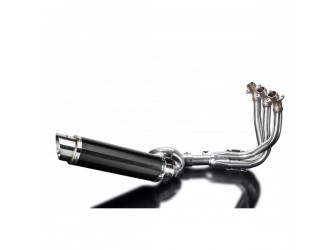 Complete exhaust system 350mm round carbon silence...