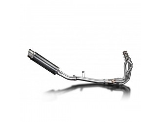Full exhaust system 350mm round carbon silencer yamaha...