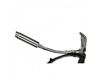 Complete exhaust system 350mm round stainless triumph...