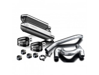 Exhaust terminal silencer kit 320mm tri in stainless...