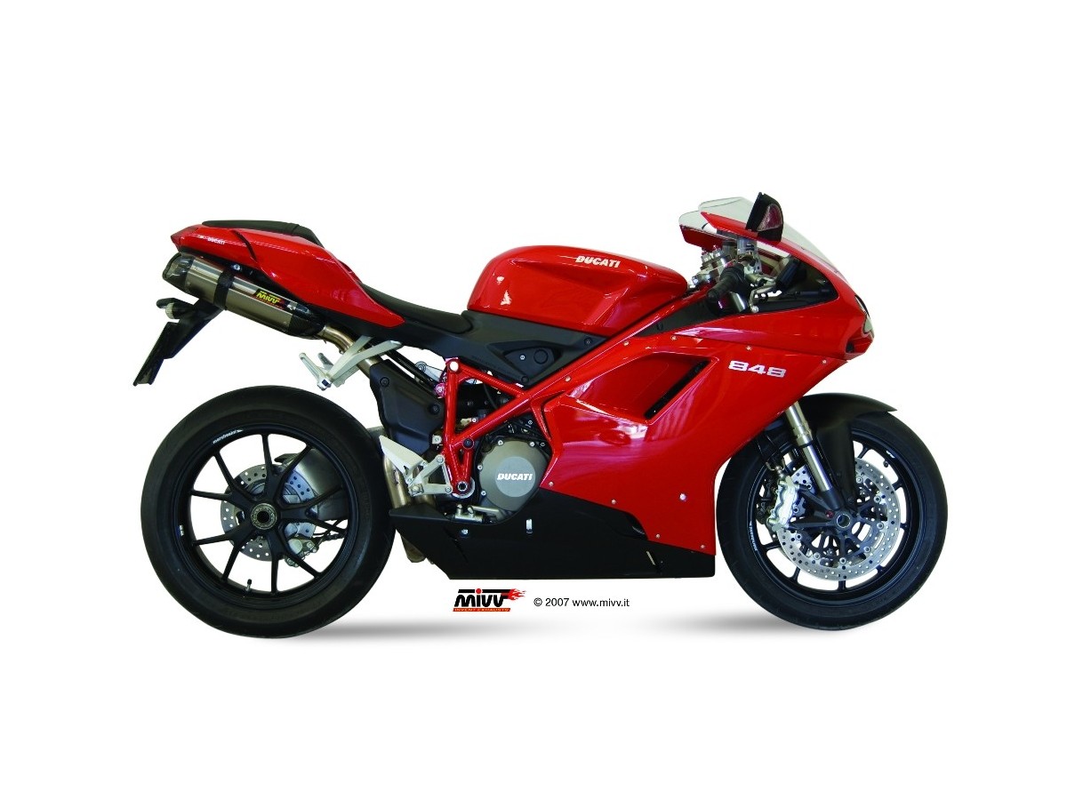 Mivv Suono Edelstahl-Auspuffschalldämpfer Ducati 848 2007 - 2013