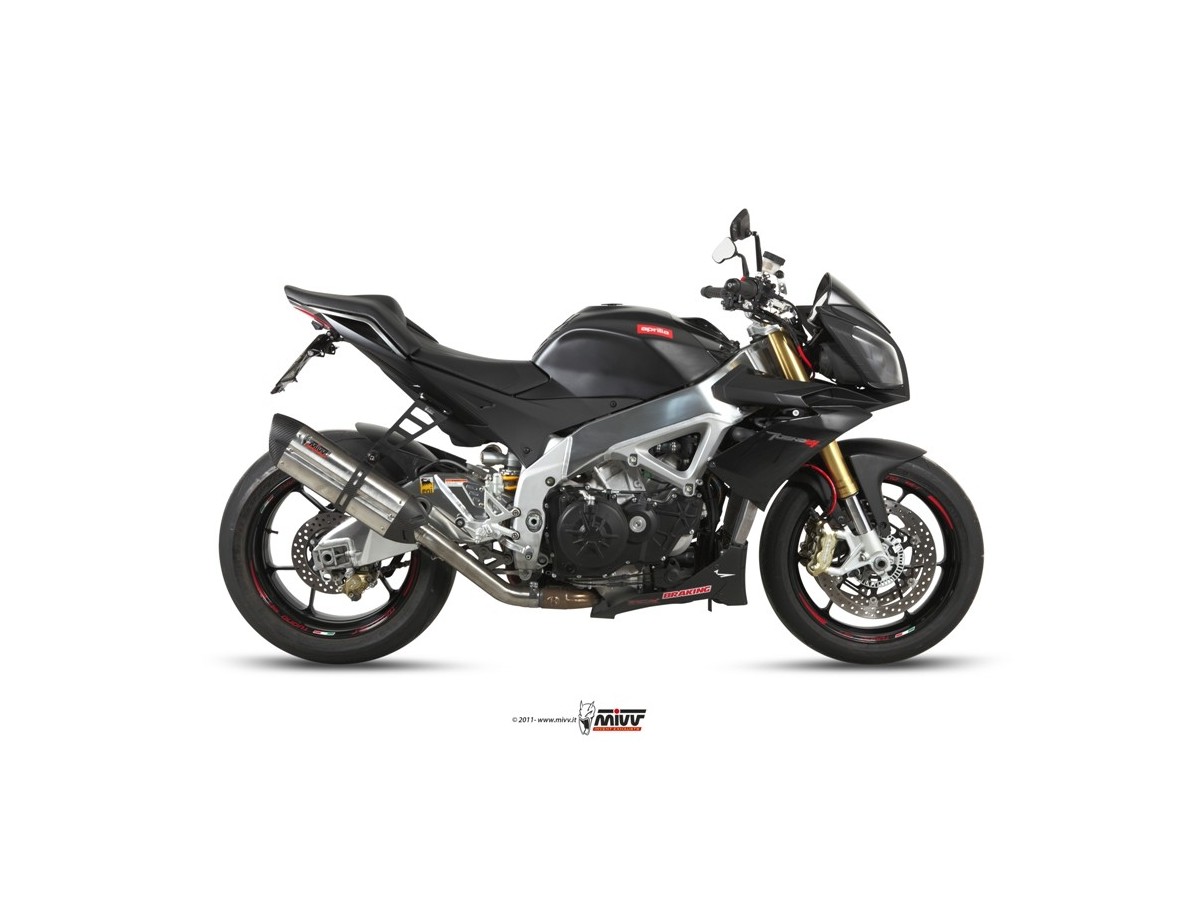 Système d'échappement terminal Mivv Suono Inox A.009.L7 Aprilia Tuono V4 Aprc 2011 - 2016