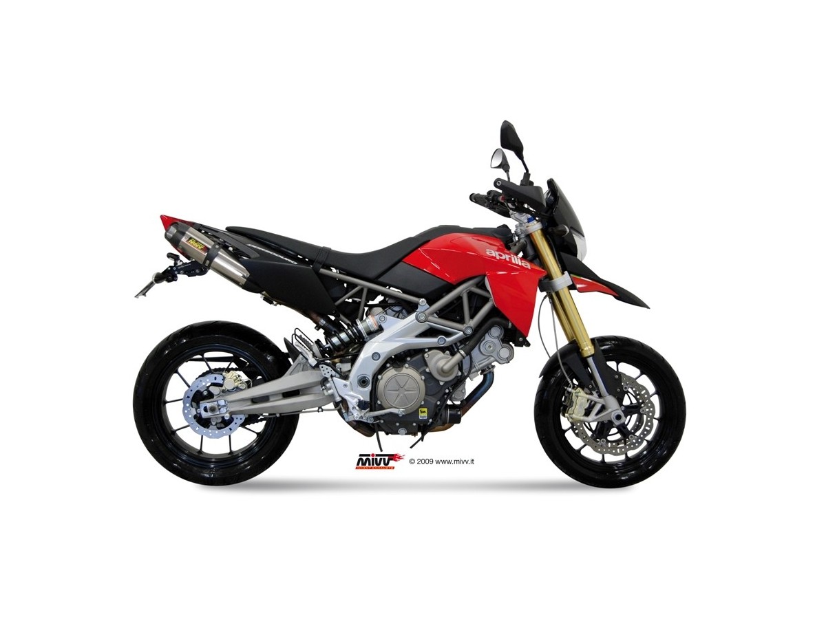 Système d'échappement terminal Mivv Suono Inox A.007.L7 Aprilia Dorsoduro 750 2008 - 2016