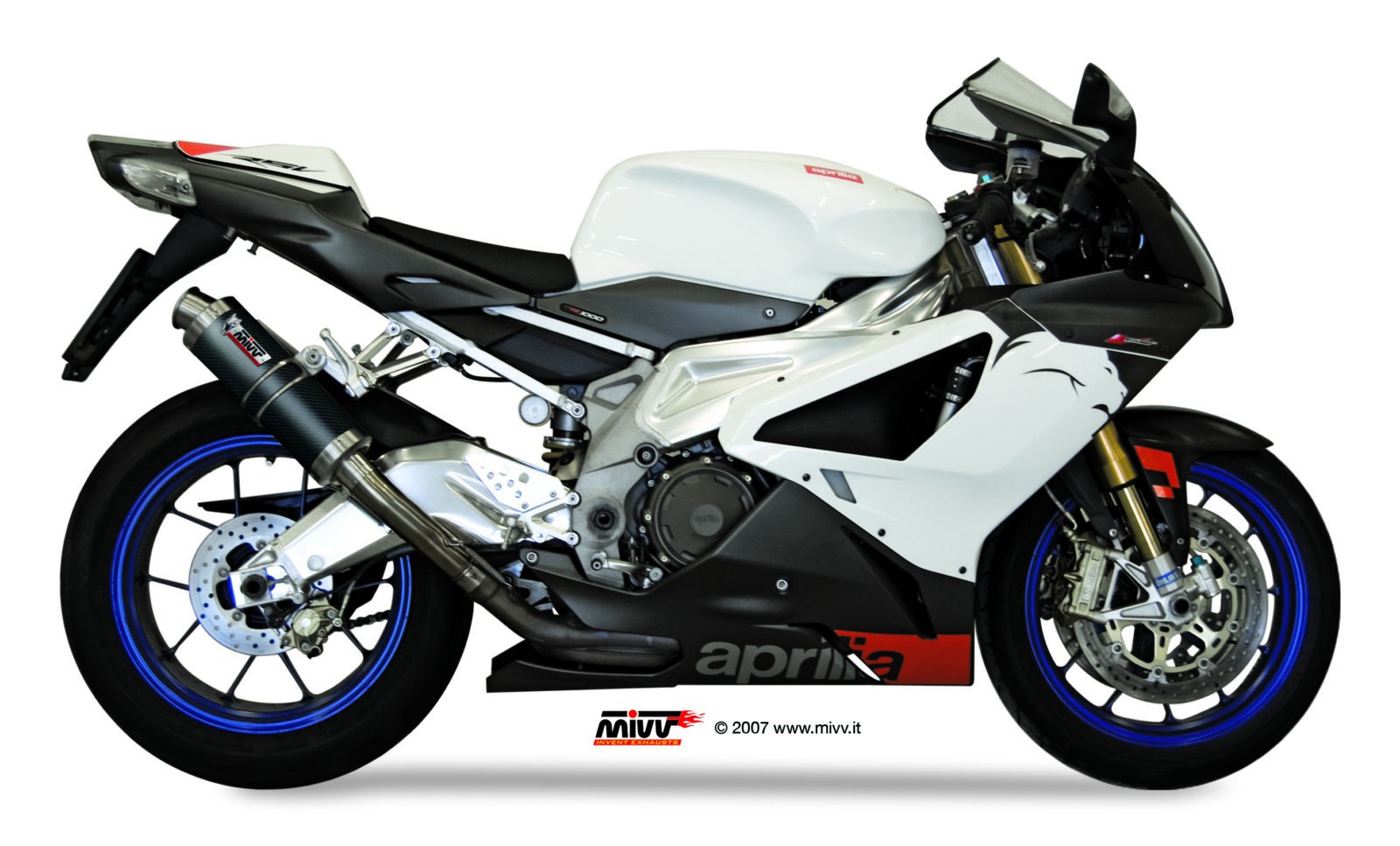 Schalldämpfer Escape Mivv Gp Carbon Aprilia RSV 1000 2004 - 2008