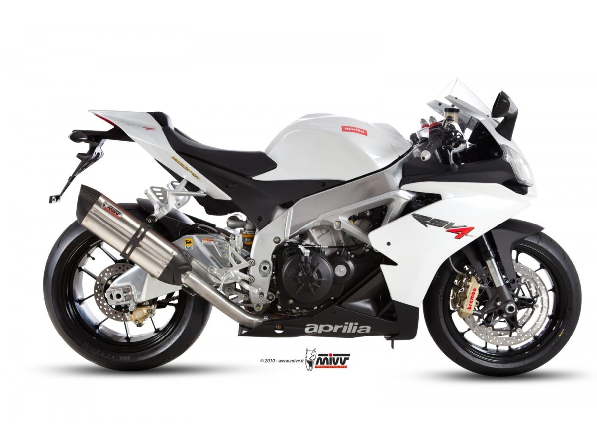 Mivv Suono Stainless Steel Terminal Exhaust System A.008.L7 Aprilia Rsv4 2009 - 2016