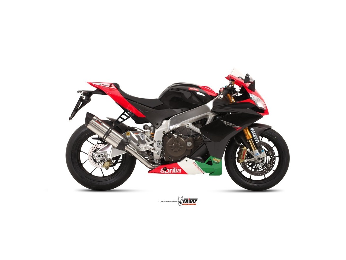 Système d'échappement terminal Mivv Suono Inox A.009.L7 Aprilia Rsv4 Aprc 2011 - 2016