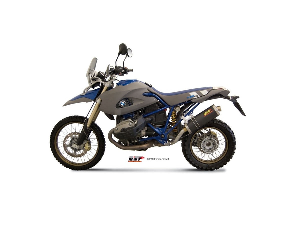 Silencieux d'échappement ovale Mivv en carbone Bmw Hp2 Enduro 2005 - 2009