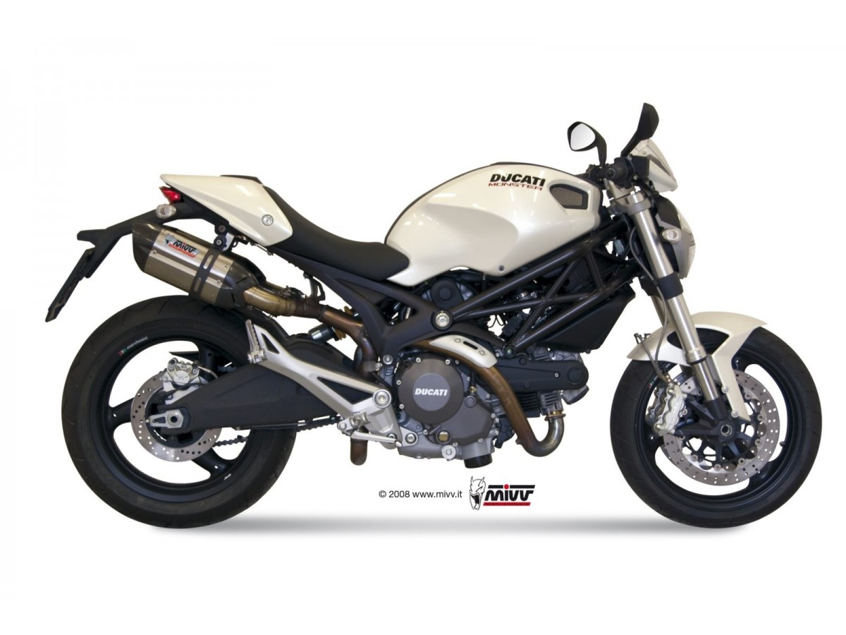 Mivv Suono Inox Auspuffschalldämpfer Ducati Monster 696 2008 - 2014