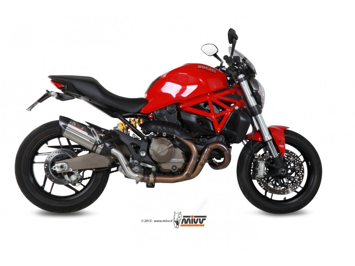 Mivv Suono Edelstahl-Auspuffschalldämpfer Ducati Monster 821 2014 - 2017