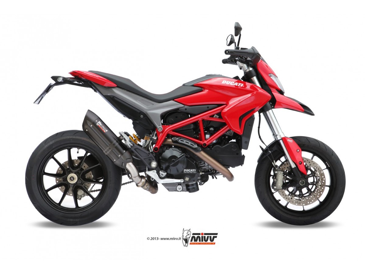 Mivv Suono Black Inox Auspuffschalldämpfer Ducati Hypermotard 821 2013 - 2015