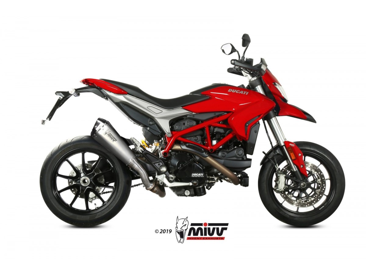 Mivv Delta Race Edelstahl-Auspuffschalldämpfer Ducati Hypermotard 939 2016 - 2018