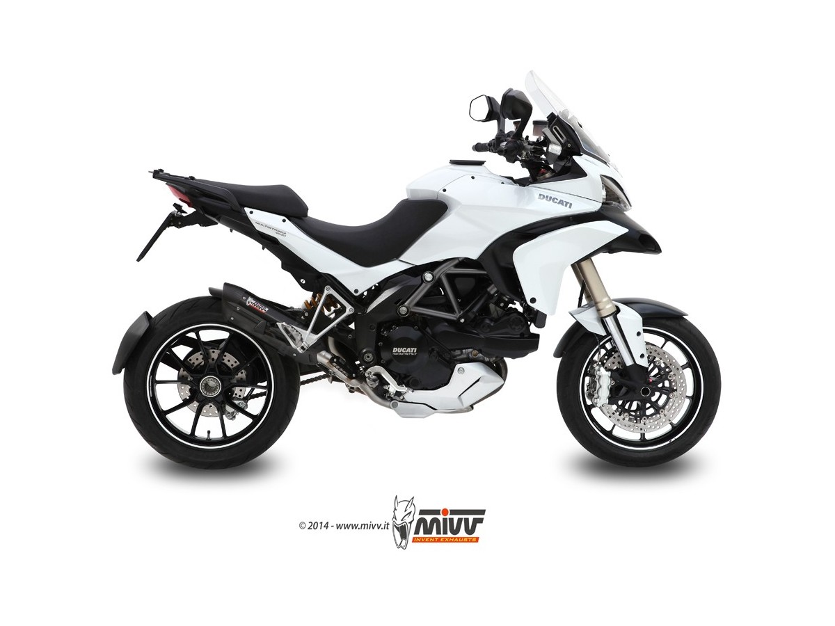 Silencieux d'échappement Mivv Suono Noir Inox Ducati Multistrada 1200 2010 - 2014