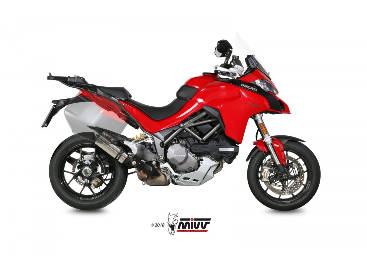 Mivv Suono Edelstahl-Auspuffschalldämpfer Ducati Multistrada 1200 2015 - 2017