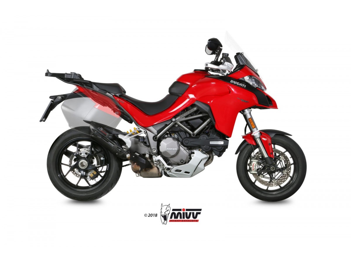 Mivv Suono Black Inox Auspuffschalldämpfer Ducati Multistrada 1200 2015 - 2017