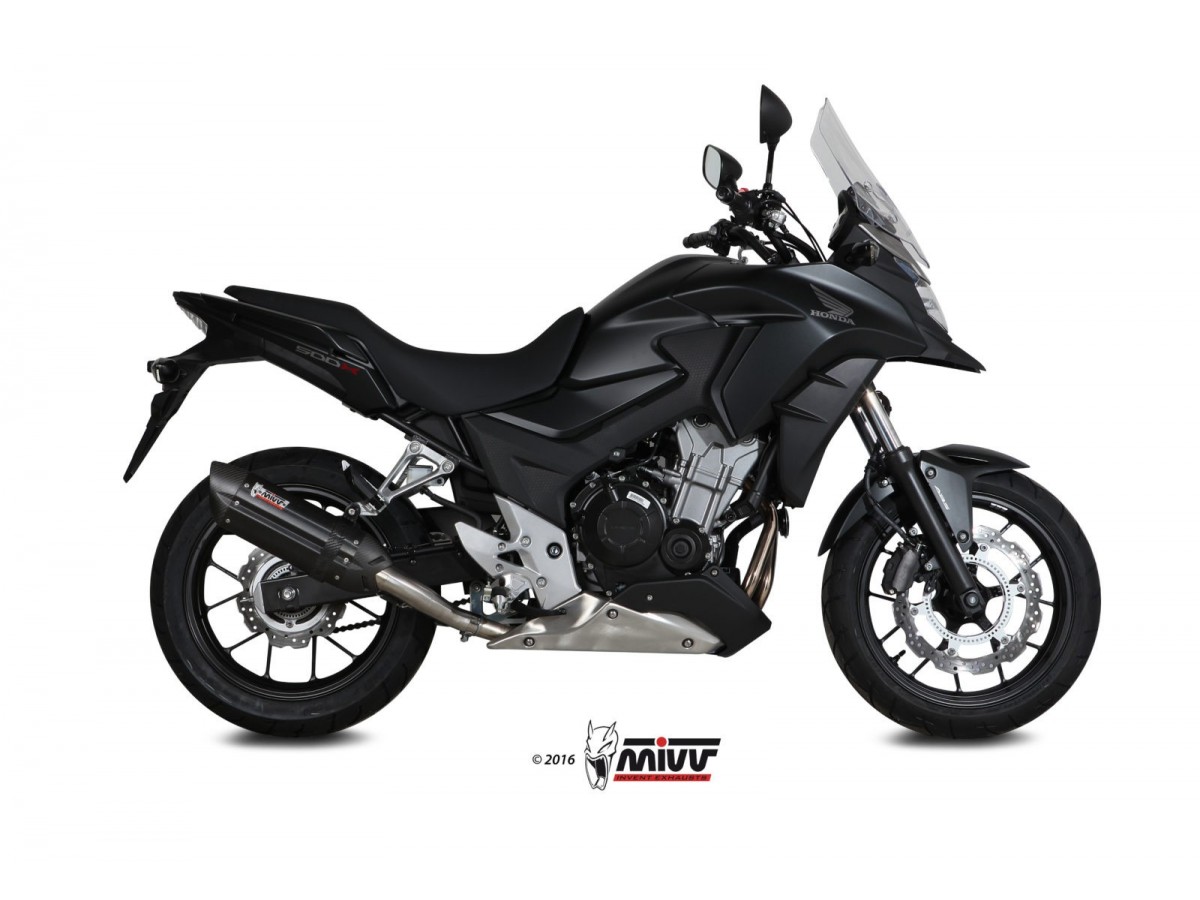 Pot d'Echappement Mivv Suono Inox Noir H.061.L9 Honda Cb 500 X 2016