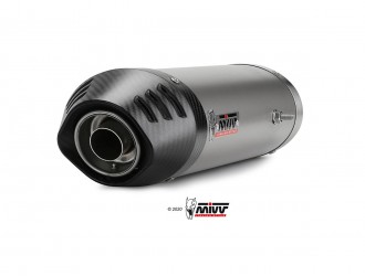 UH.019.LNC Mivv Oval Titanium Exhaust System With Carbon...