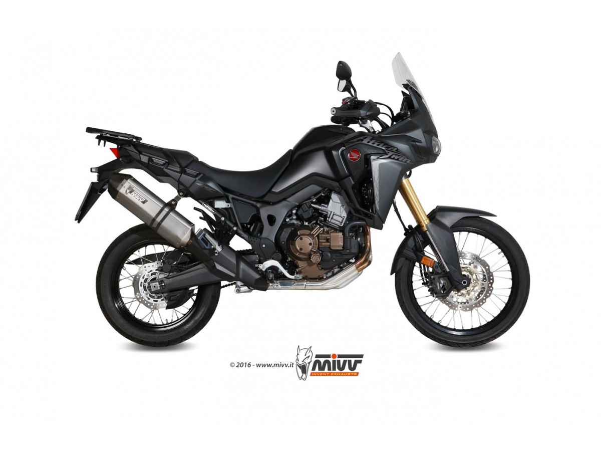 Sistema di Scarico Terminale H.059.LRX Mivv Speed Edge Inox Honda CRF 1000 L Africa Twin 2016-2019