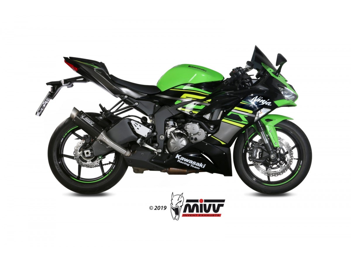 K.050.L2P Système d'échappement Mivv Gp Pro Carbone Kawasaki Zx-6 R 636 2019 - 2020