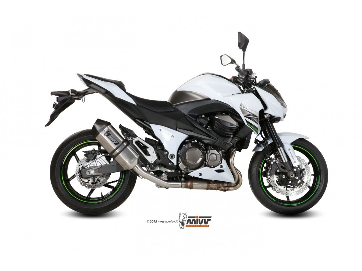 K.032.LRX Mivv Speed Edge Edelstahl-Auspuffanlage Kawasaki Z 800 2013 - 2016