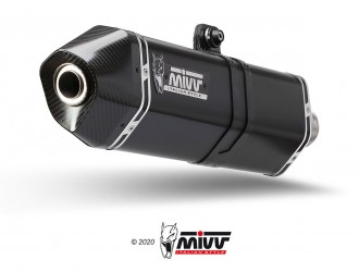 Mivv Speed Edge Black Stainless Steel Exhaust Muffler...