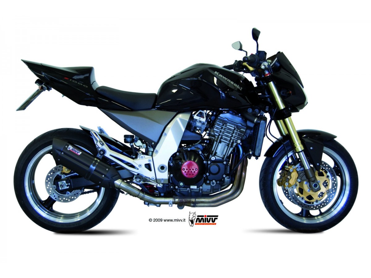 Exhaust system Muffler K.010.L9 Mivv Suono Inox Black Kawasaki Z 1000 2003 - 2006