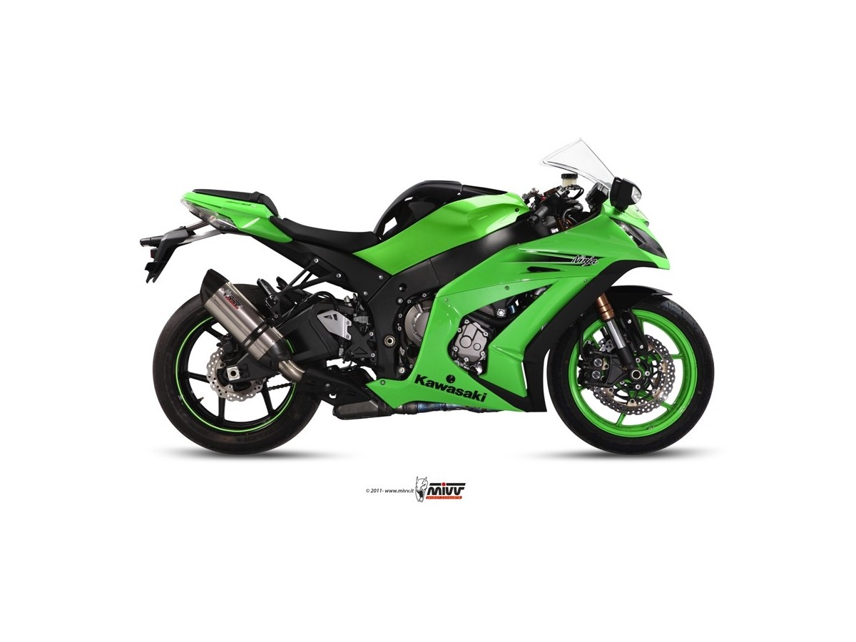 Mivv Suono Inox Schalldämpfer-Auspuffanlage K.026.L7 Kawasaki Zx-10 R 2011 - 2015