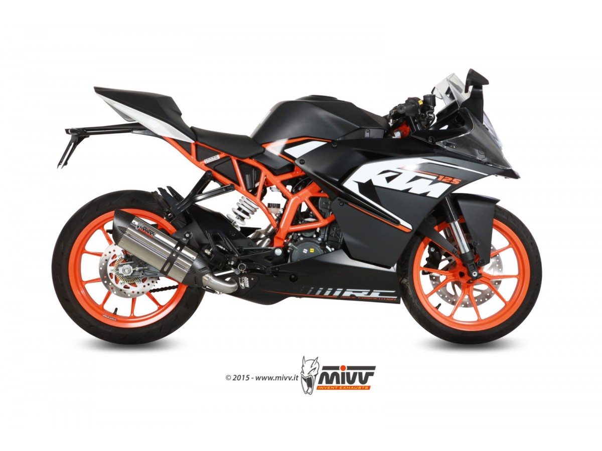 Mivv Suono Inox Terminal Exhaust System KT.016.L7 Ktm Rc 125 2014 - 2016