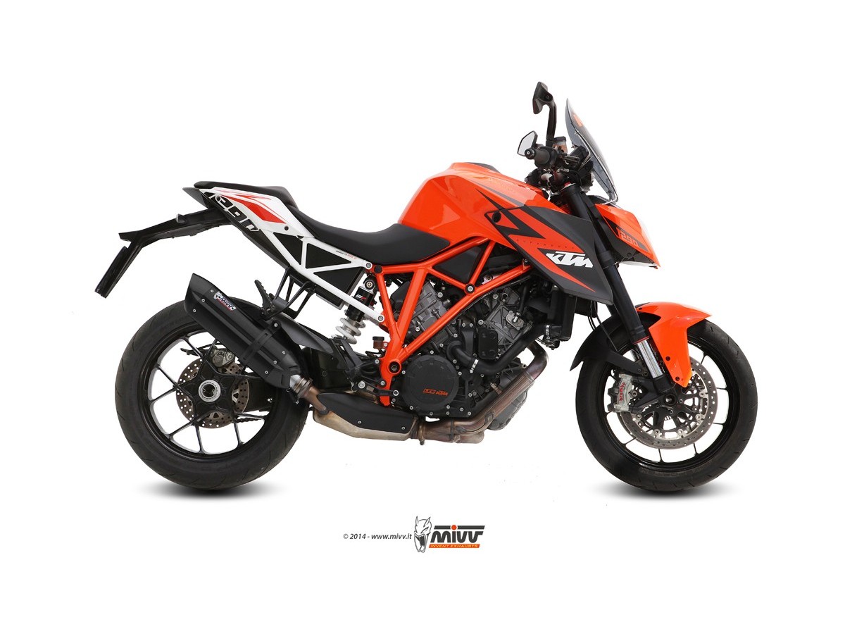 Mivv Suono Exhaust Muffler Black Stainless Steel Ktm 1290 Superduke 2014 -2016