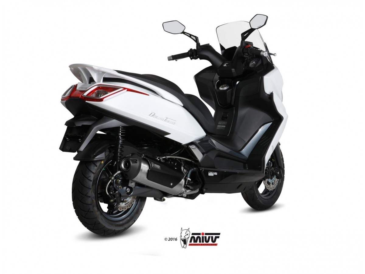 Full System 1 In 1 Exhaust Mivv Urban Stainless Steel Kymco Downtown 350  2015 - 2016