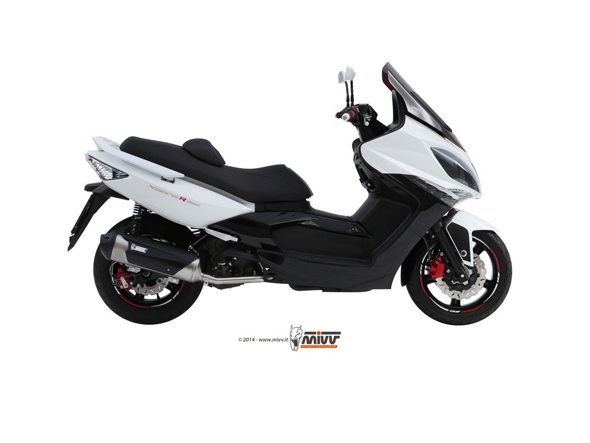 Echappement Complet 1X1 Mivv Urban Inox Kymco Xciting 500 2005 - 2014