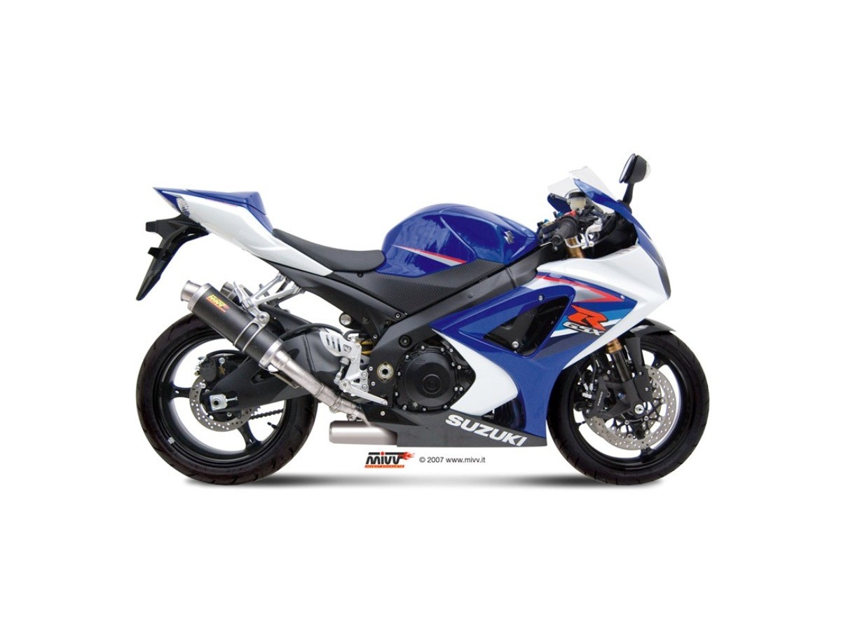 Mivv Gp Carbon Auspuffschalldämpfer Suzuki Gsx-R 1000 2007 - 2008