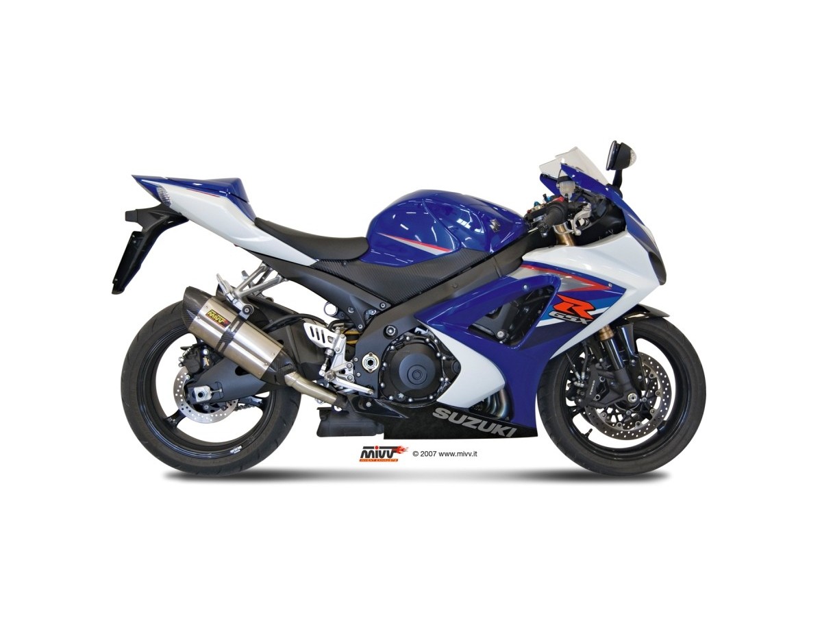 Silencieux d'échappement Mivv Suono Inox Suzuki Gsx-R 1000 2007 - 2008