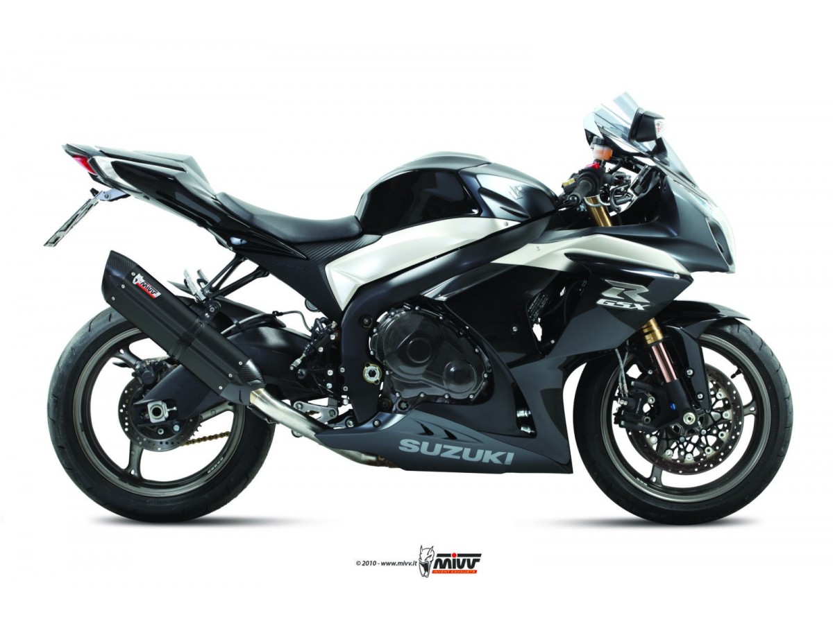 Mivv Suono Black Inox Exhaust Mufflers Suzuki Gsx-R 1000 2009 - 2011