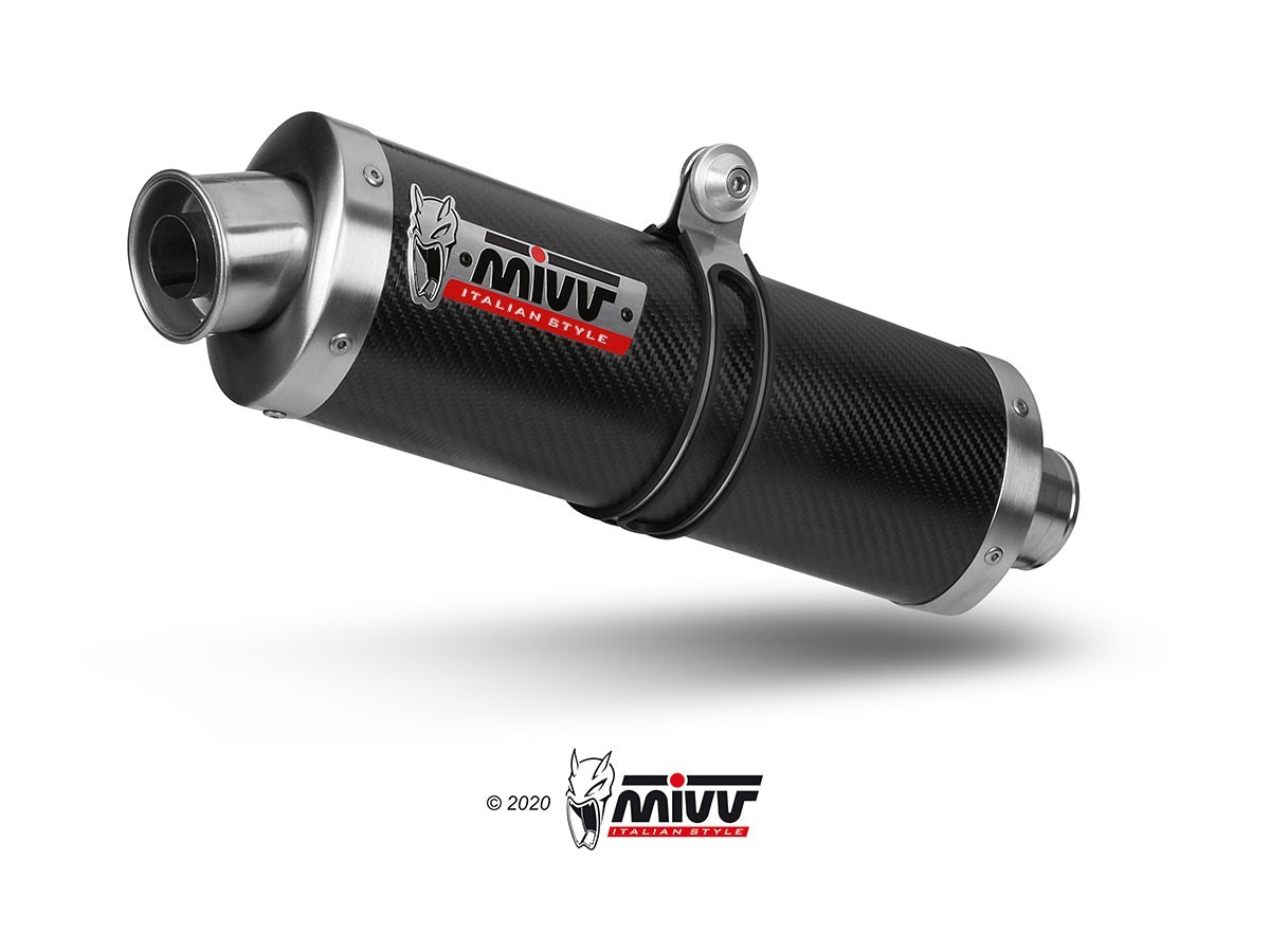 Mivv Oval Carbon Exhaust Muffler Suzuki Gsf 1200 Bandit 1996 - 2000