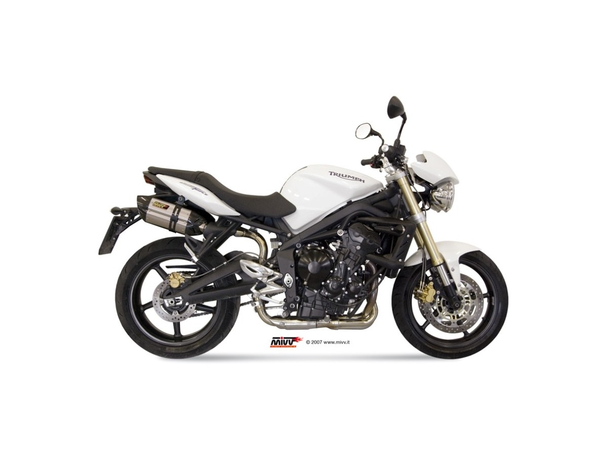 Mivv Suono Inox Auspuffschalldämpfer Triumph Street Triple 675 2007 - 2012