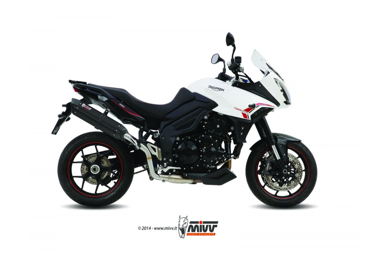 Mivv Suono Auspuffschalldämpfer Schwarz Inox Triumph Tiger 1050 Sport 2013 - 2016