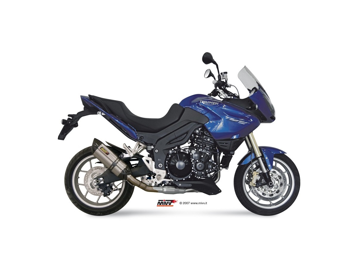 Mivv Suono Edelstahl-Auspuffschalldämpfer Triumph Tiger 1050 2007 - 2013