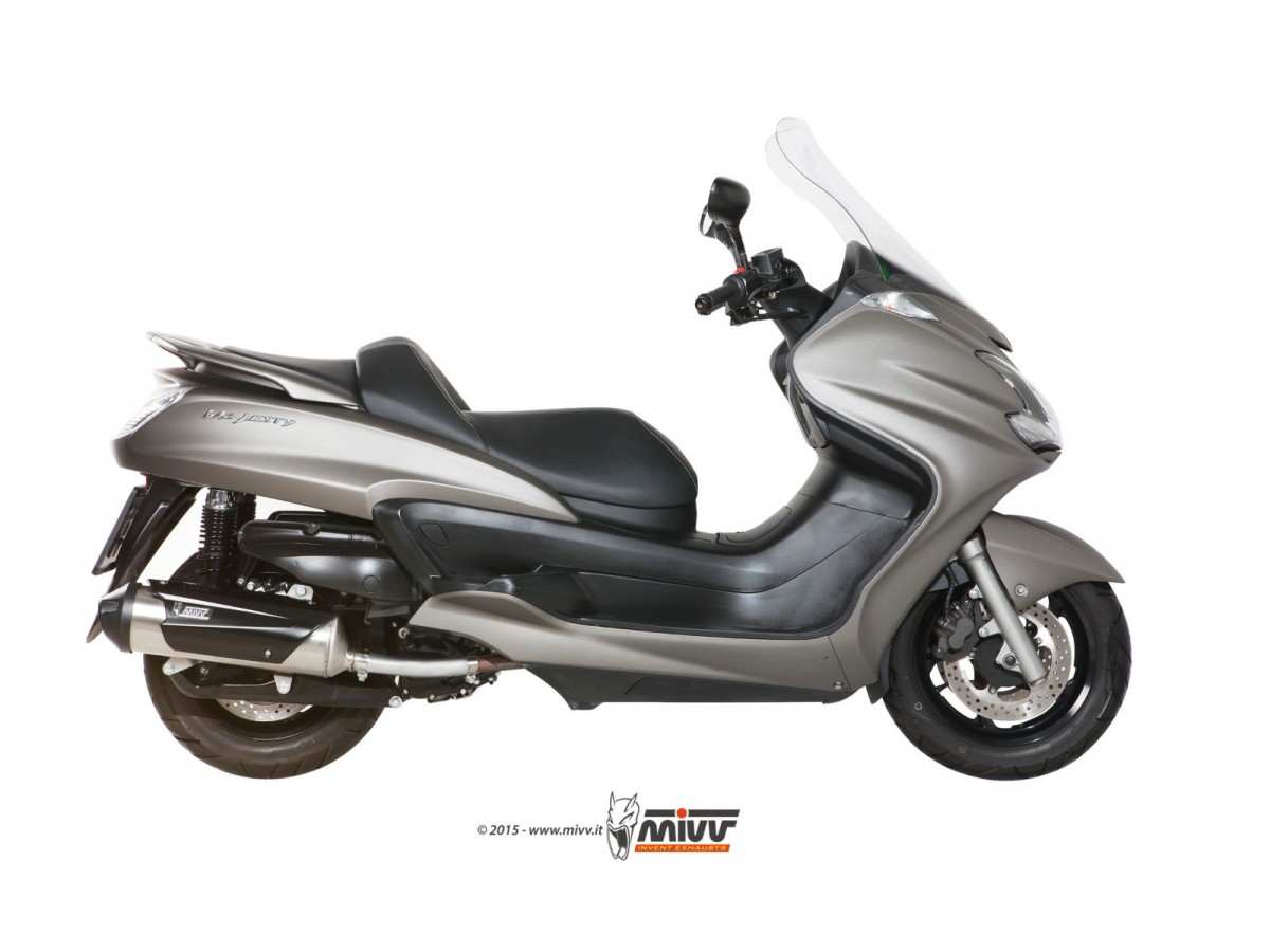 1X1 Mivv Urban Inox Complete Exhaust Yamaha Majesty 400 2007 - 2014