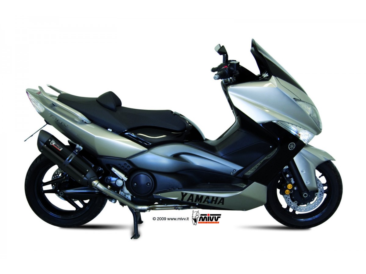 Pot d'échappement complet 1X1 Mivv Suono Noir Inox Noir Yamaha T-Max 500 2008 - 2011