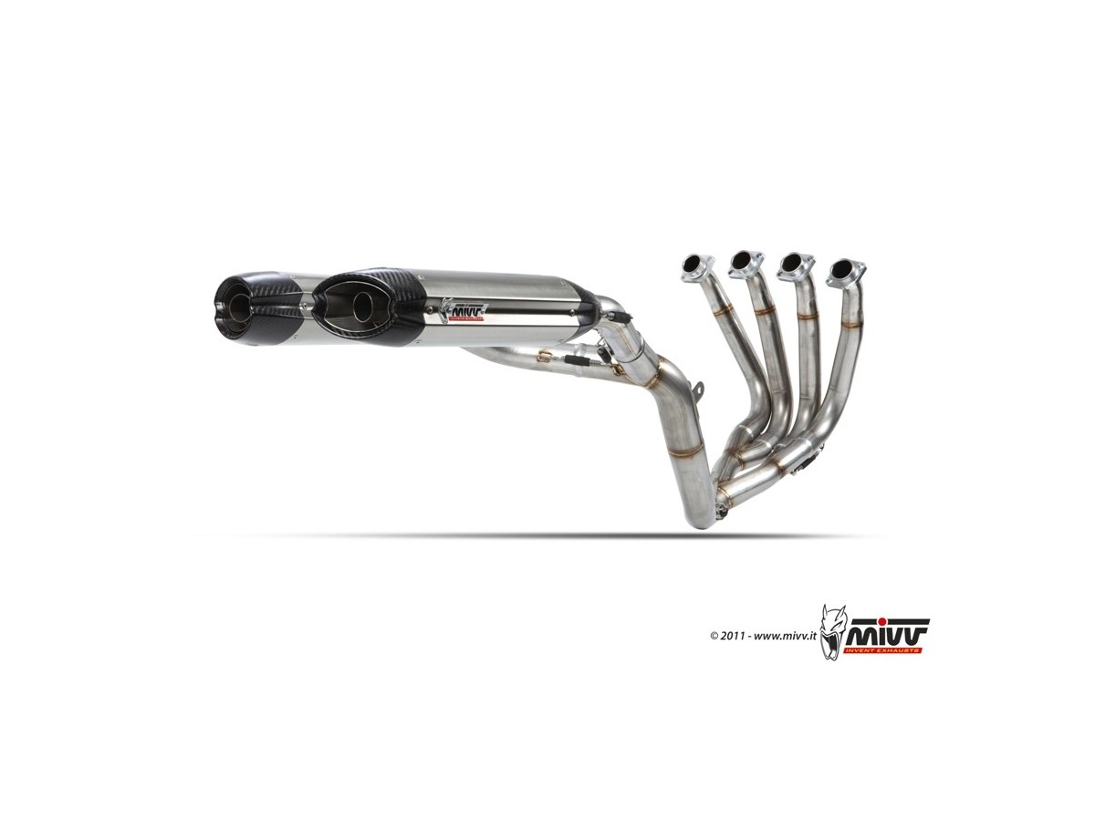 Complete Exhaust 4X2X1 Mivv Complete Stainless Steel System Yamaha Yzf 1000 R1 2009 - 2014