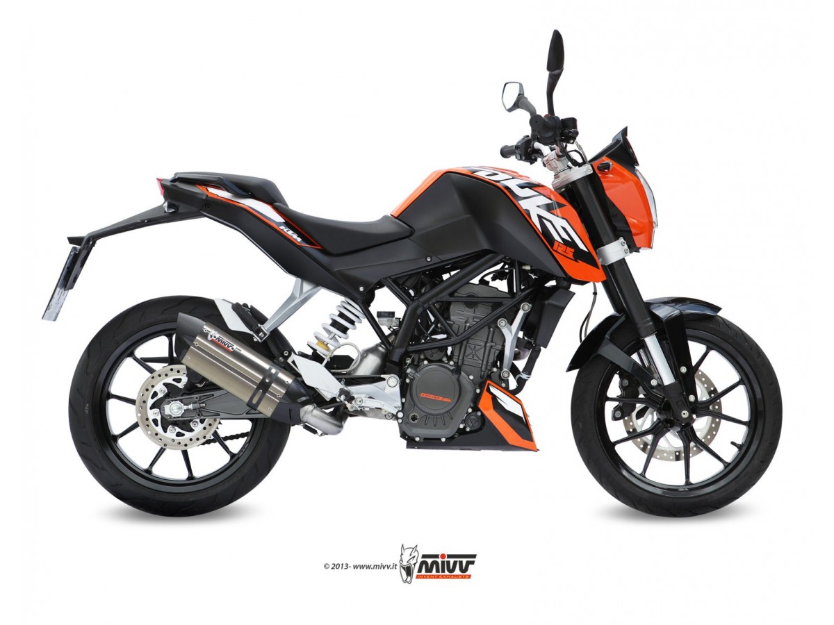 Komplette Abgasanlage KT.009.L7 Mivv Suono Inox Ktm 125 Duke 2011 - 2016