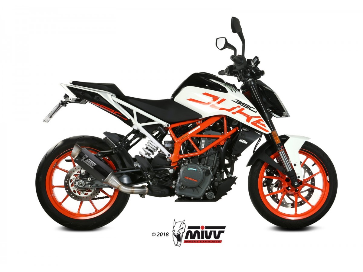 KT.019.L2P Système d'échappement silencieux Mivv Gp Pro Carbone Ktm 390 Duke 2017 - 2020