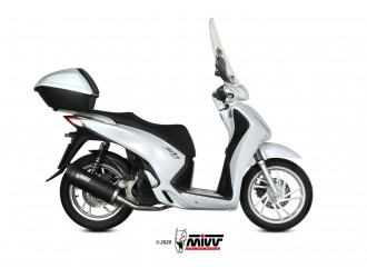 Echappement Complet 1X1 Mivv Mover Inox Peint Noir Honda...