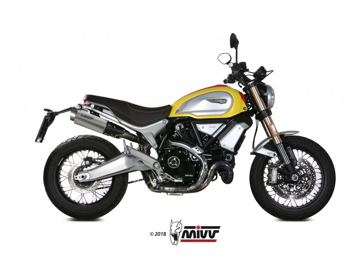 Terminali Scarico Mivv Gp Pro Titanio Ducati Scrambler 1100 2018 - 2020