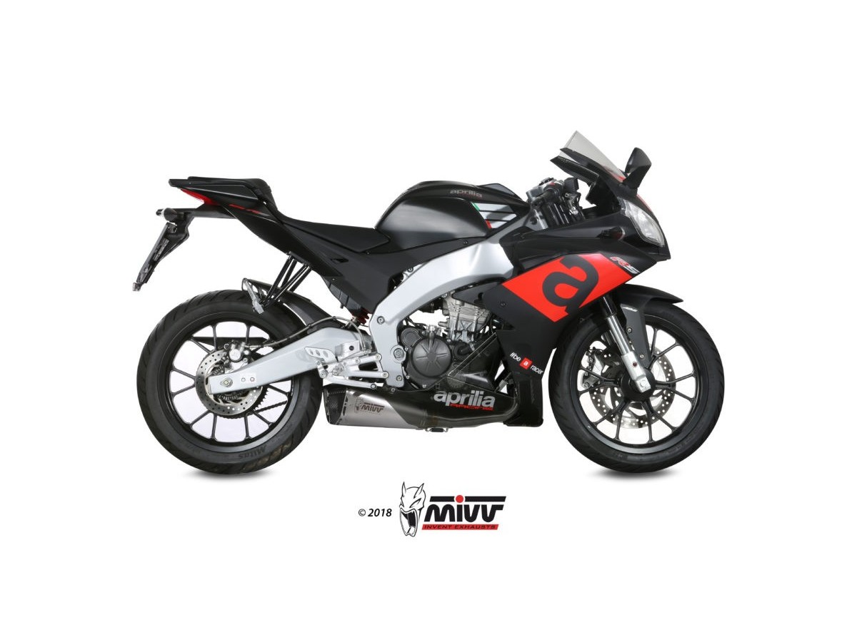 A.011.LDRX Mivv Delta Race Stainless Steel Exhaust System Aprilia Rs 125 2017 - 2020