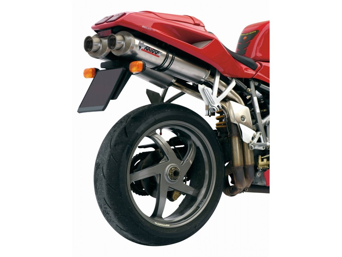 Silencieux d'échappement ovales Mivv en titane Ducati 916 1994 - 1998