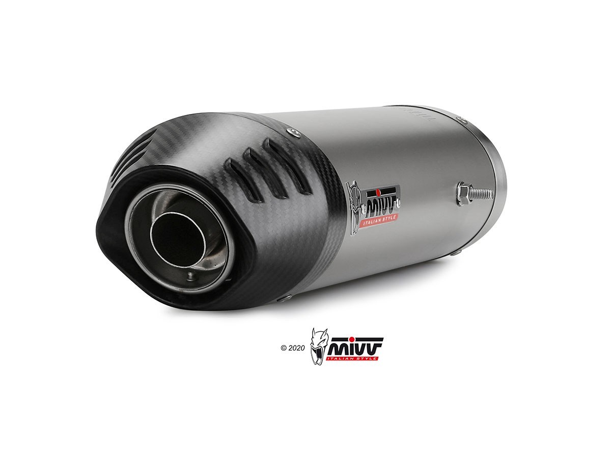 Mivv Oval Titanium Exhaust Mufflers With Carbon Cup Ducati 1198 2009 - 2012