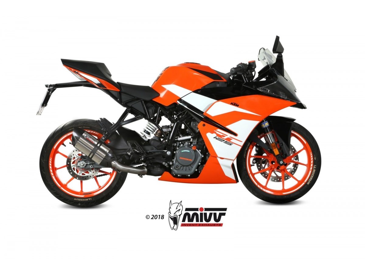 sistema di scarico terminale KT.019.L7 Mivv Suono Inox Ktm Rc 125 2017 - 2020